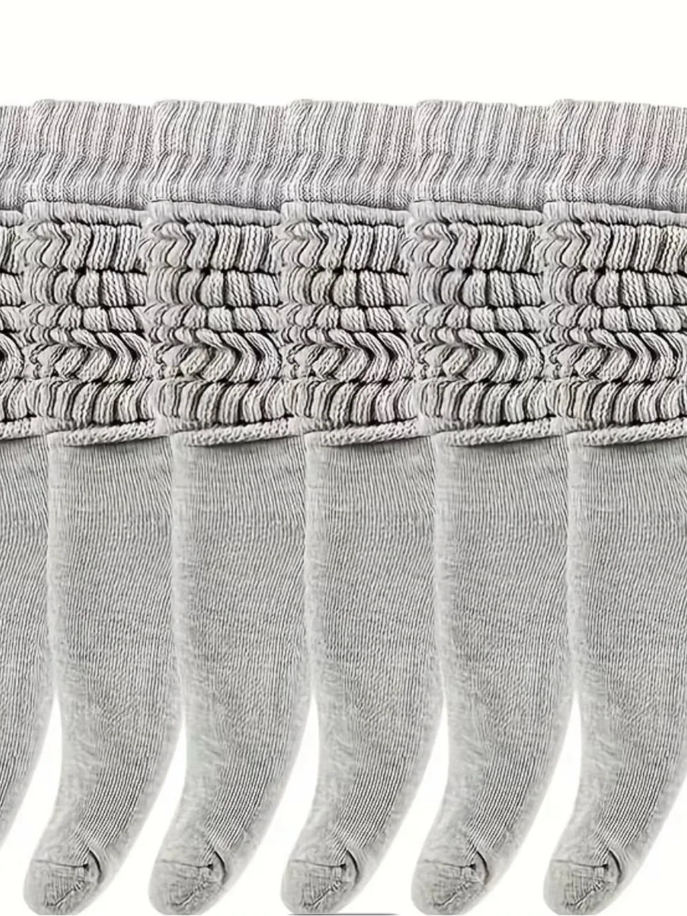 Women's Crew Socks in Light Gray - Soft Everyday Hosiery